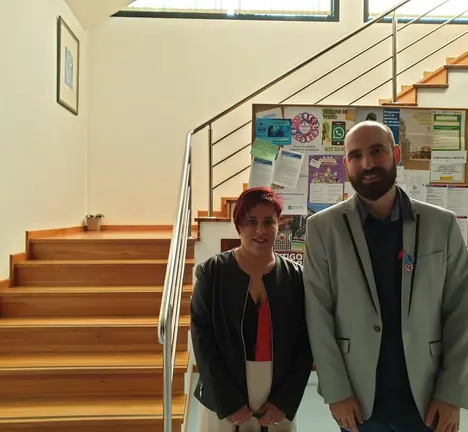 Iago Varela e Paula Gonz&aacute;lez, concelleiros no mandato 2019-2023.